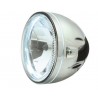 Feux avant moto 146mm H4 avec contour à leds fixation bas 1