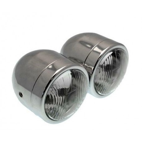 double optique moto universel 90mm