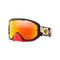 Masque OAKLEY O-Frame® 2.0 Pro MX - Troy Lee Designs Anarchy Black Red écran Fire Iridium