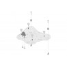 Kit d’adaptation pour porte-bagages SW MOTECH ADVENTURE-RACK. Pour Shad 2