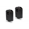 Kit réhausse de guidon moto SW MOTECH noir Ø 22mm H 25mm 7