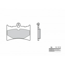 Plaquettes de frein Moto Carbone Céramique BREMBO 07GR5605