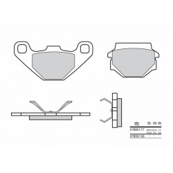 Plaquettes de frein Moto Carbone Céramique BREMBO 07BB0708