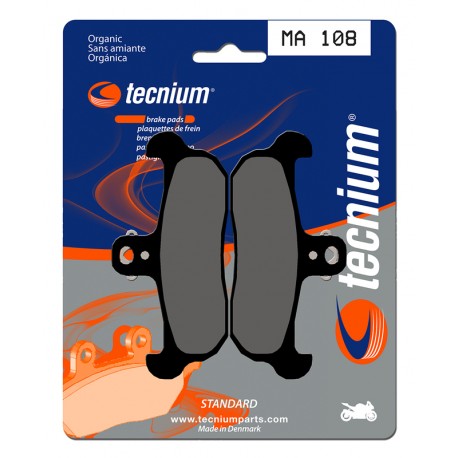 Plaquettes de frein Route organique TECNIUM MA108