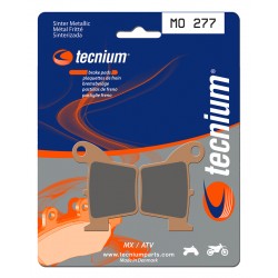 Plaquettes de frein MX/Quad métal fritté TECNIUM MO277