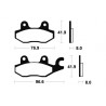 Plaquettes de frein TECNIUM MO138 Metal Fritte 1