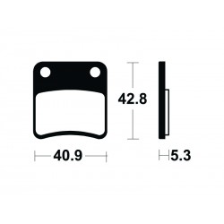 Plaquettes de frein Off-Road métal fritté Brembo 07HO09SD