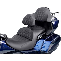 Selle SADDLEMEN Confort ROAD SOFA HONDA GL 1800 GOLDWING 2018-2024 avec dossier pilote