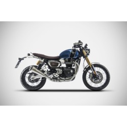 Ligne d'Echappement passage bas Zard Triumph 1200 Scrambler 2021-2023