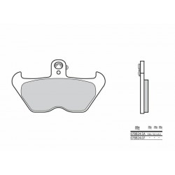 Plaquettes de frein route métal fritté BREMBO 07BB24SA