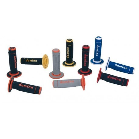 Revêtements de poignées DOMINO A020 Bicolore MX full grip