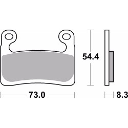 Plaquettes de frein Route métal fritté BREMBO 07GR90SA