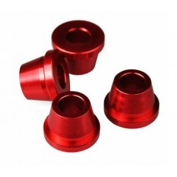 Douilles SCAR alu rouge HONDA pour pontet de guidon
