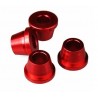 Douilles SCAR alu rouge HONDA CR CRF pour pontet de guidon 2