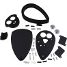 Kit filtre à air BARON BIG AIR BAK NOIR haute performance KAWASAKI VN 1500 VN 1600 0