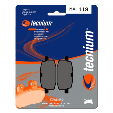 Plaquettes de frein route organique TECNIUM MA119