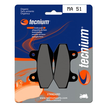 Plaquettes de frein route organique TECNIUM MA51