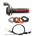Kit poignées DOMINO KRK Evo avec câbles et revêtements HONDA CRF450R