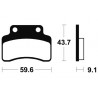 Plaquettes de frein Scooter organique TECNIUM ME223 1
