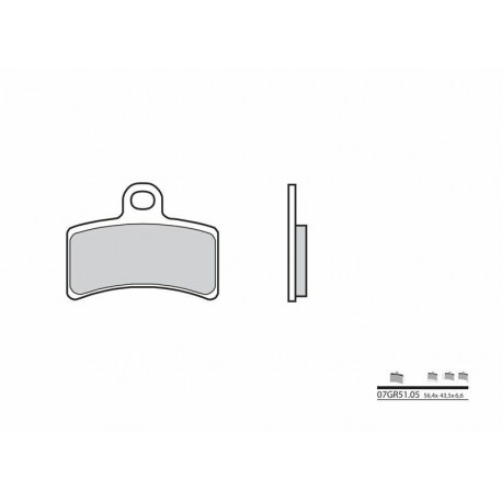 Plaquettes De Frein route carbone céramique Brembo 07GR5105