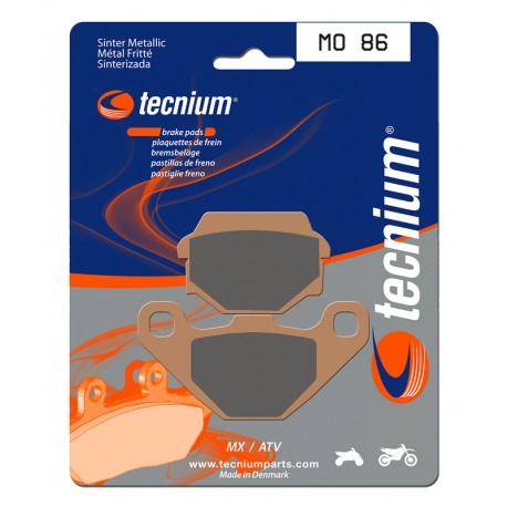 Plaquettes de frein MX/Quad métal fritté TECNIUM MO86
