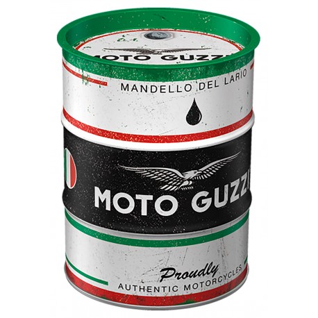 TIRELIRE motard Moto Guzzi Bidon D'huile