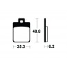 Plaquettes de frein Scooter organique TECNIUM ME368 1