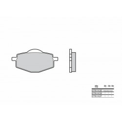 Plaquettes de frein Off-Road métal fritté BREMBO 07YA14SD