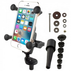 Pack complet RAM MOUNTS X-Grip bras court fixation tige de fourche - smartphones S/M