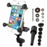 Pack complet RAM MOUNTS X-Grip bras court fixation tige de fourche - smartphones S/M 0