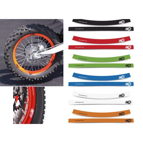 Stickers de jante S3 pour moto trial cross et enduro