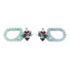 Paire de Repose-pieds moto trial S3 Hard Rock réglage 0