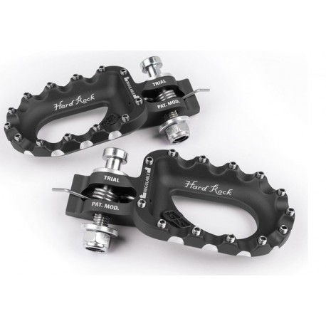 Repose-pieds moto trial S3 Hard Rock aluminium
