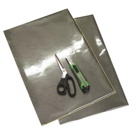 Planche Adhesive Crystall Respirante CARBONE ""livrés par 2""