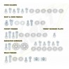 Kit vis complet de plastiques BOLT KTM SX EXC XC XC-X SX-F EXC-F 0