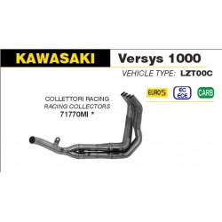 Collecteur d'Echappement ARROW racing KAWASAKI 1000 VERSYS 2021-2023
