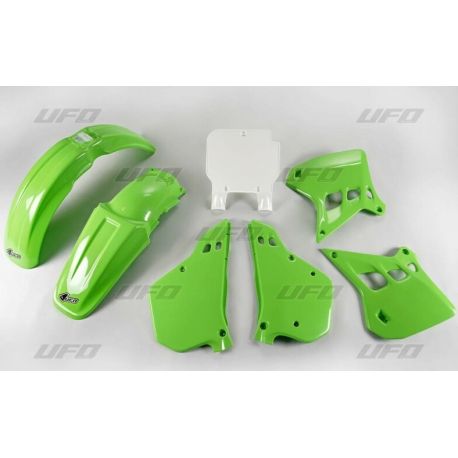 Kit plastique UFO couleur origine Kawasaki KX 125 1990-1991