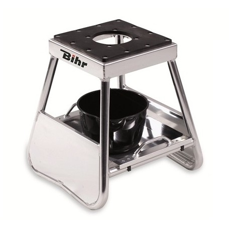 Leve Moto Bihr Pro Panel En Alu Avec Bac de vidange motocross