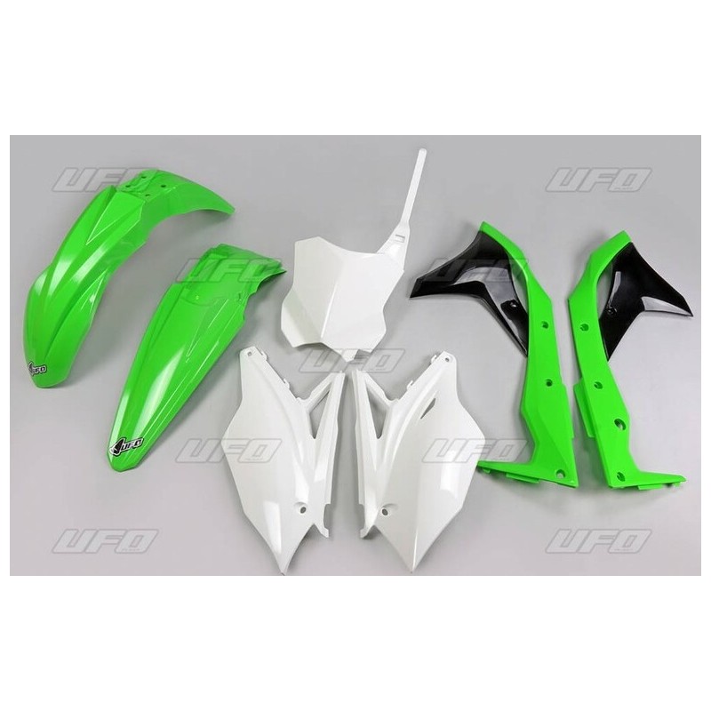 Kit Carénage Complet UFO Plast Noir Pour Kawasaki KXF 450 2018
