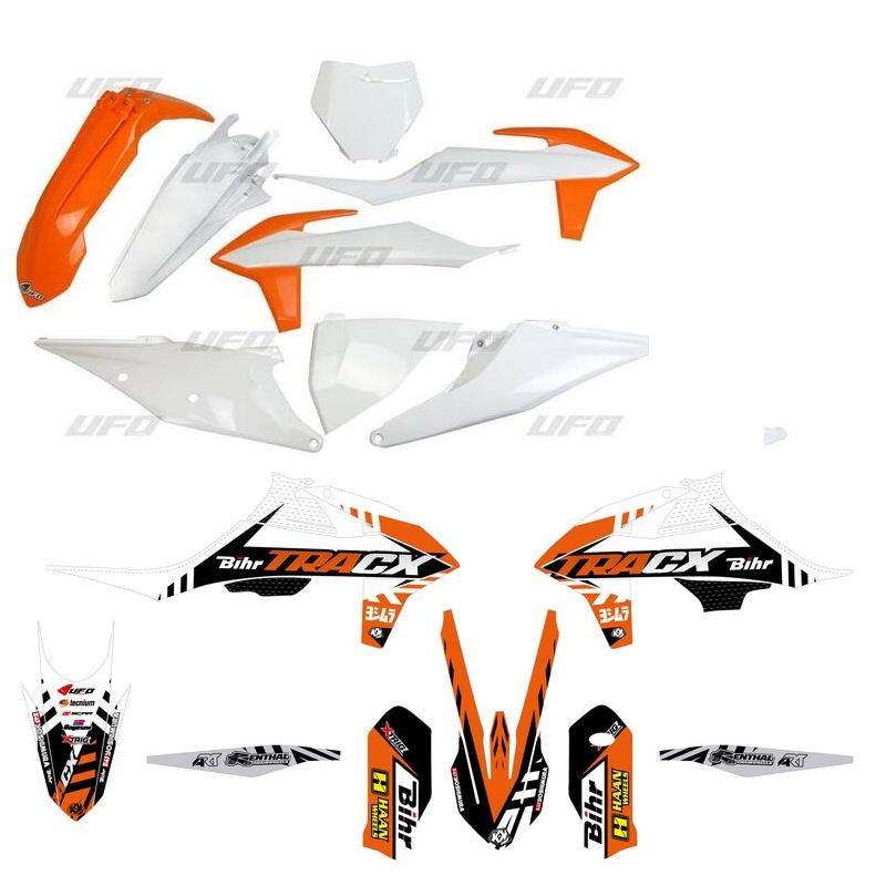 Kit Plastiques Carénage Pour KTM SX 125/250 2001-2002 - Neuf - Pièce Générique
