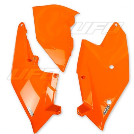Plaques numéro latérales avec cache boîte à air moto cross UFO KTM SX 125 EXC 250 SX 250 EXC-F 250
