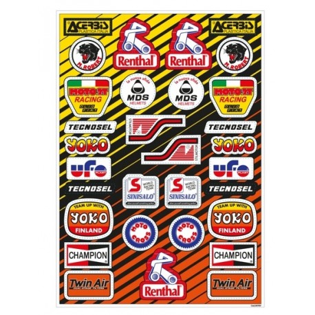 Autocollants TECNOSEL Vintage moto cross enduro