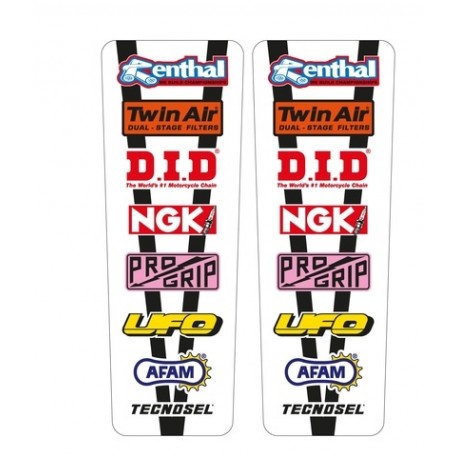 Autocollants garde boue moto cross enduro TECNOSEL Vintage