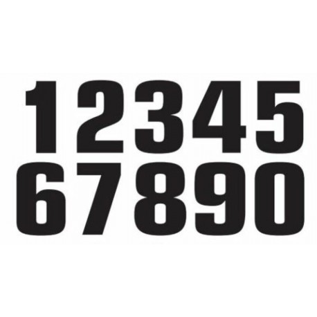 Stickers Numéro de course pour moto cross et enduro