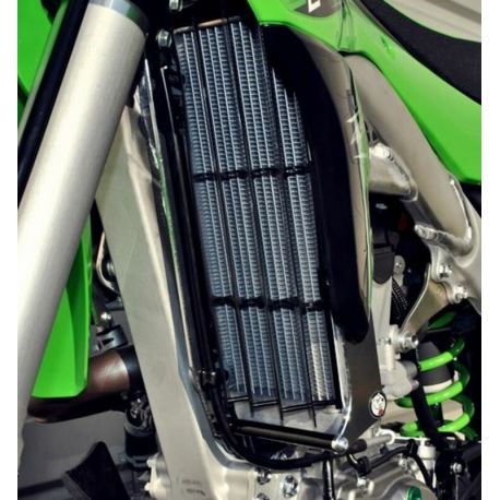 Protection de radiateur moto en aluminium AXP pour KAWASAKI KXF 450 2016 à 2018