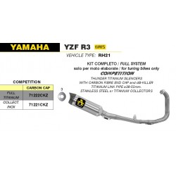 ligne d'Echappement ARROW COMPETITION YAMAHA YZF-R3 2021-2023