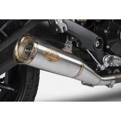 Echappement Zard Zuma Logo et embout Inox Ducati 800 SCRAMBLER 2021-2022