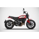 Echappement Zard Special Edition pare chaleur Noir Ducati 800 SCRAMBLER 2021