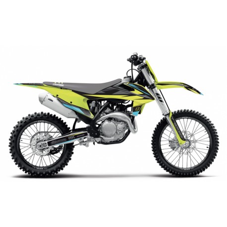 Kit déco BLACKBIRD Stealth Yellow KTM SX SX-F 2019-2022 EXC EXC-F 2020-2022 avec housse de selle