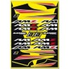 Planche de stickers autocollants moto BLACKBIRD SUZUKI RM RMZ 0
